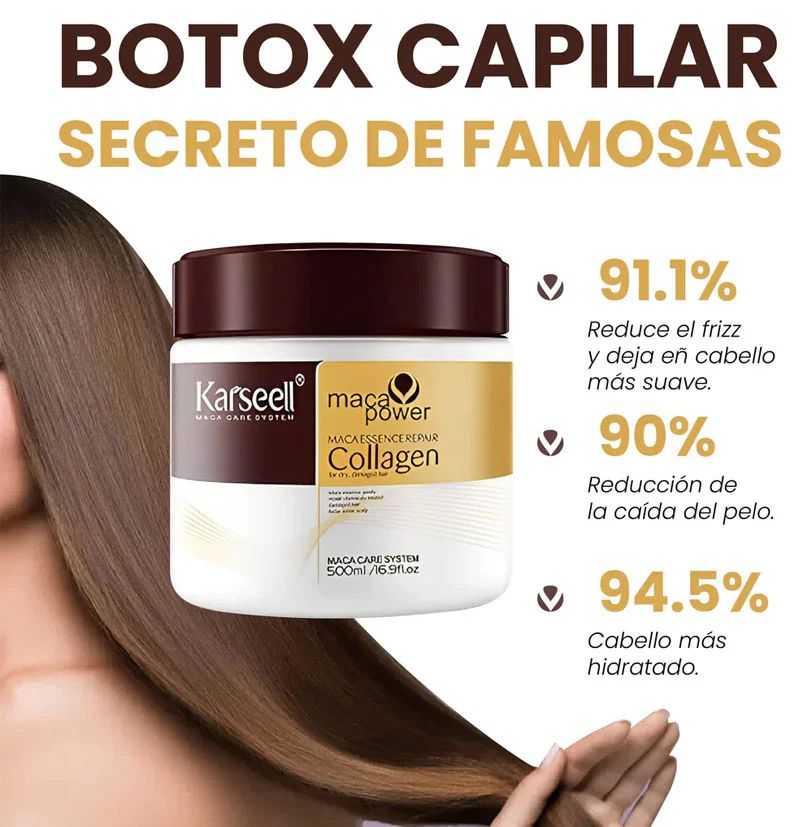KARSELL EL ORIGINAL: Botox Capilar que Transforma tu Melena desde la raíz!