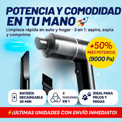🔥OFERTA SOLO HOY🔥🚗Aspiradora AIRMAX ®PRO 3 en 1  🔴 LIMPIA EN SOLO SEGUNDOS