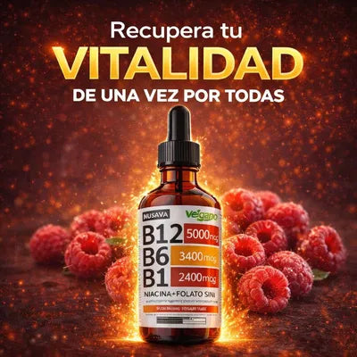 GOTAS DE VITAMINA B12 ❤️¡Lo único que tu cuerpo necesita!